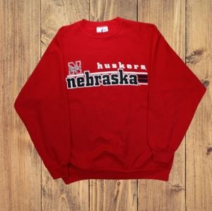 Vintage 90s Nebraska University Huskers Crewneck ✨
